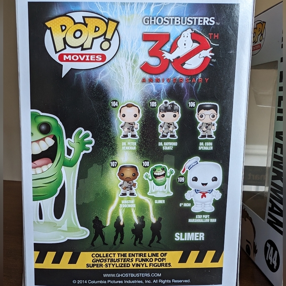 Funko Pop Ghostbusters Slimer Venkman Exclusive - Picture 4 of 13